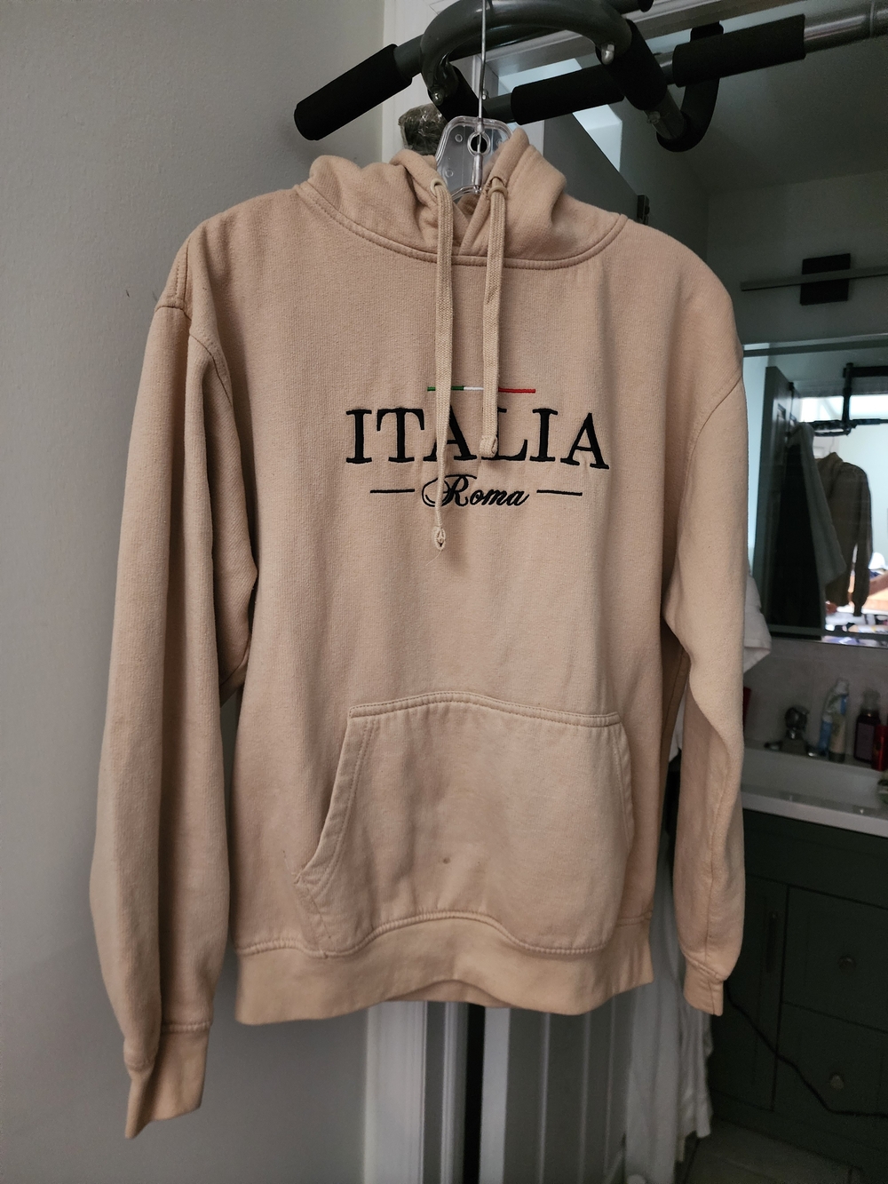 Italia Roma Beige Pullover Hoodie